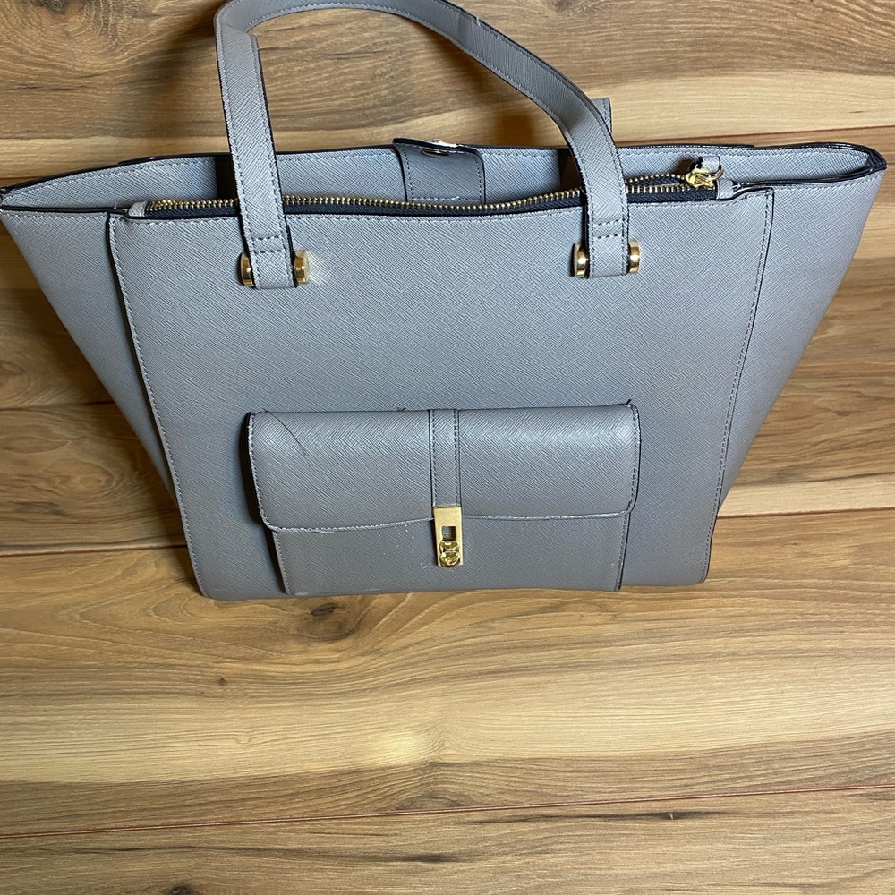 Kate Landry Lite Green (almost Gray)Faux Leather - Picture 2 of 10